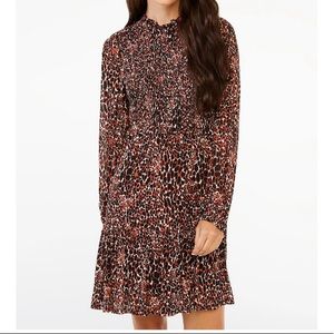 Womens Scoop smocked long sleeve dress